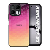 Geometric Pink Diamond Realme 16T 5G Glass Back Cover Online