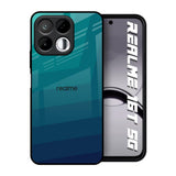 Green Triangle Pattern Realme 16T 5G Glass Back Cover Online