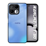Vibrant Blue Texture Realme 16T 5G Glass Back Cover Online