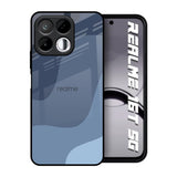 Navy Blue Ombre Realme 16T 5G Glass Back Cover Online