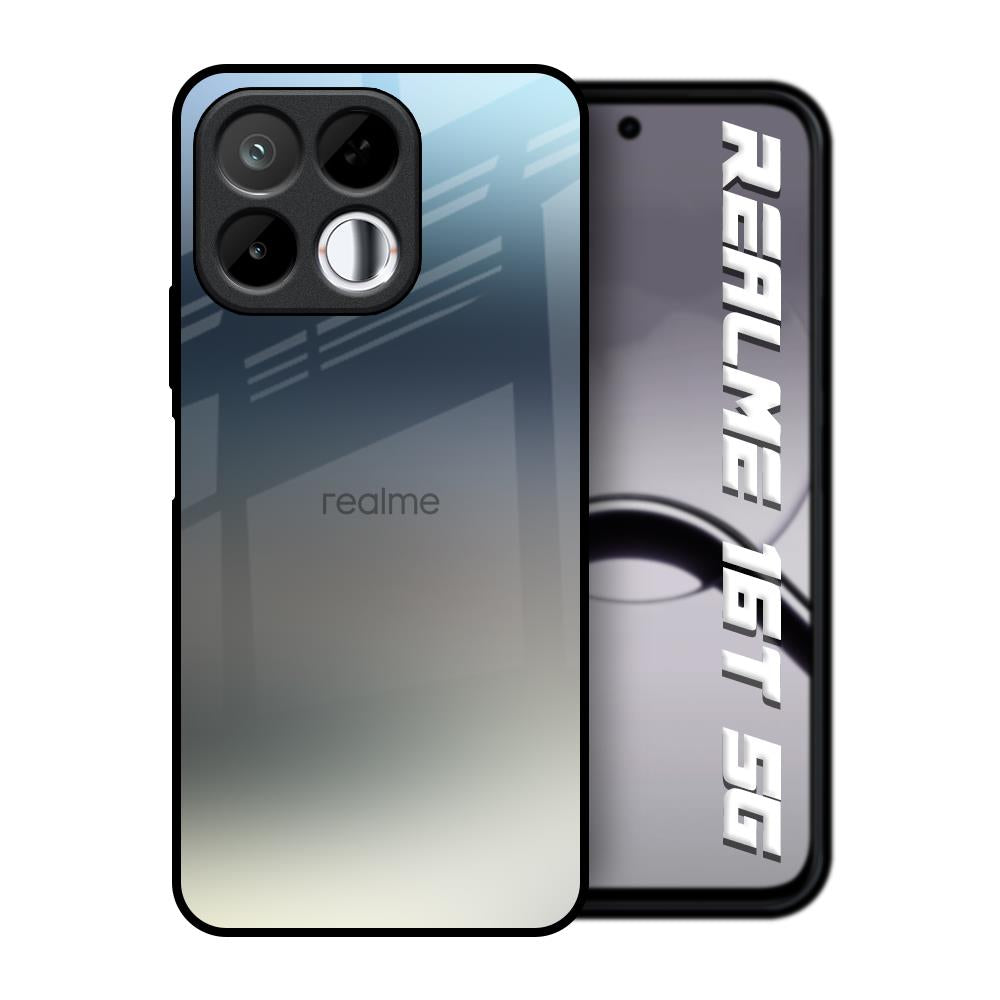 Tricolor Ombre Realme 16T 5G Glass Back Cover Online