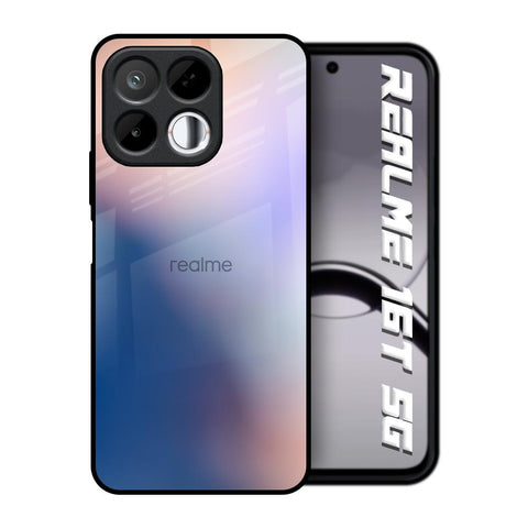 Blue Mauve Gradient Realme 16T 5G Glass Back Cover Online