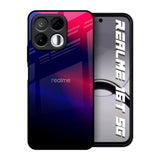 Blue Ombre Realme 16T 5G Glass Back Cover Online