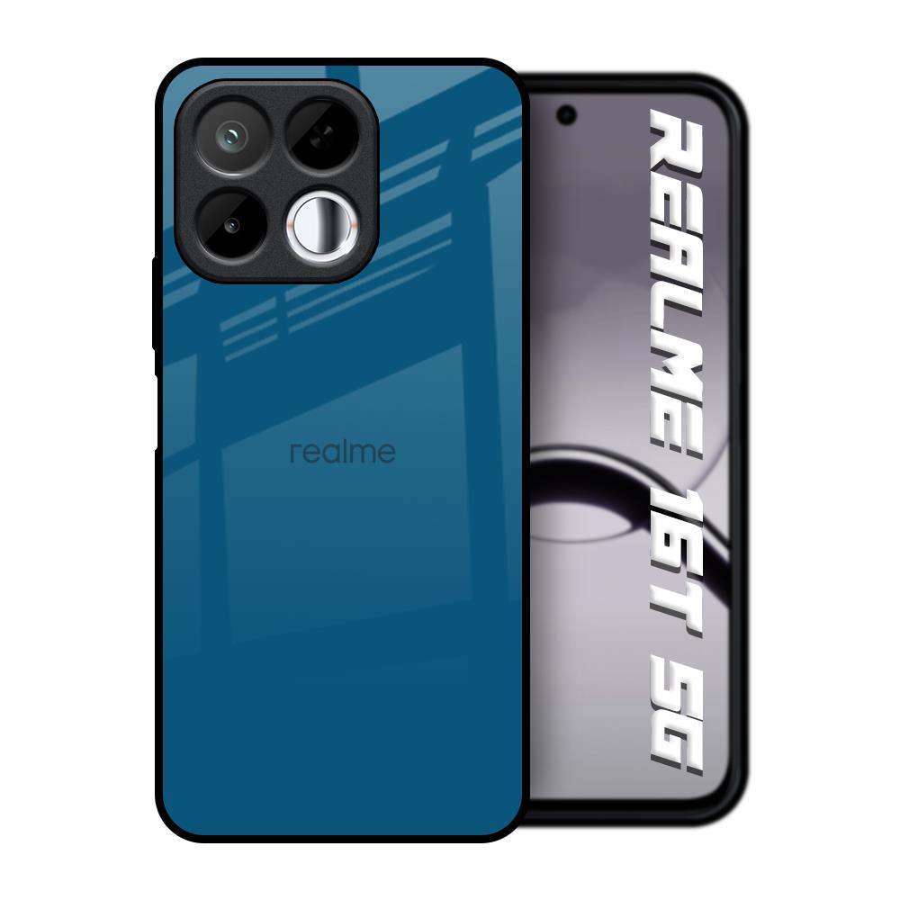 Cobalt Blue Realme 16T 5G Glass Back Cover Online