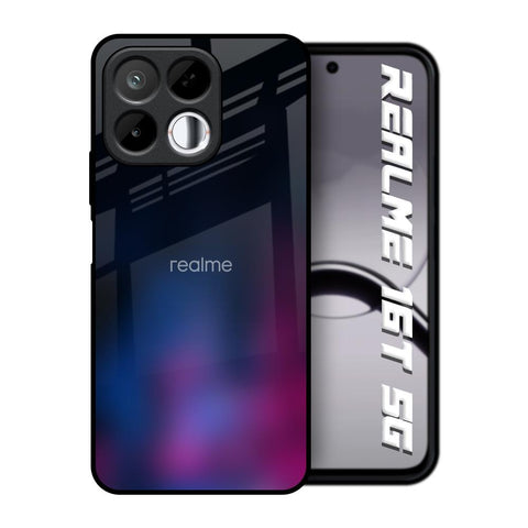 Pink Smudge Realme 16T 5G Glass Back Cover Online