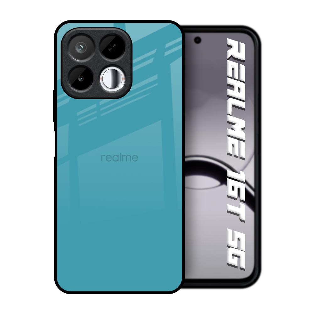 Oceanic Turquiose Realme 16T 5G Glass Back Cover Online