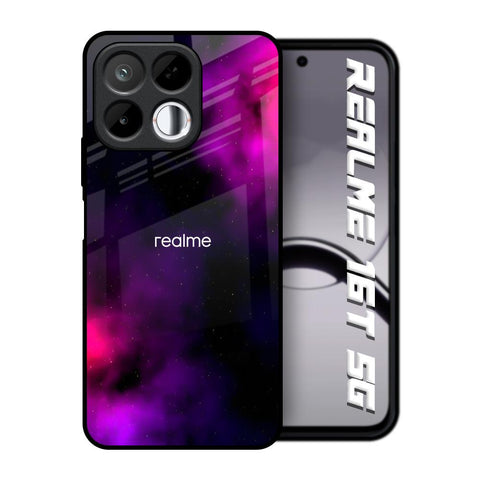 Pink Galaxy Realme 16T 5G Glass Back Cover Online
