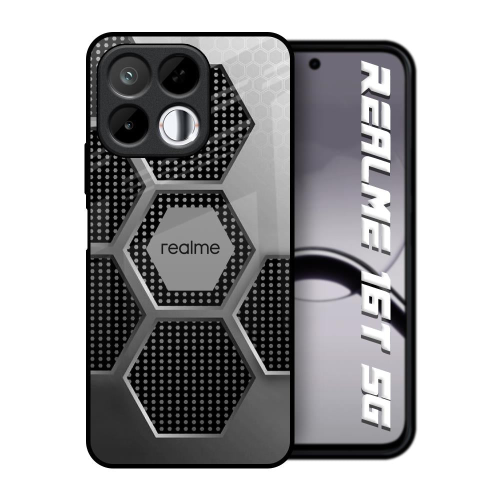 Hexagon Style Realme 16T 5G Glass Back Cover Online