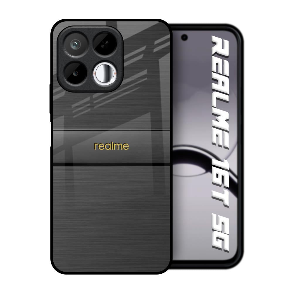 Grey Metallic Glass Realme 16T 5G Glass Back Cover Online