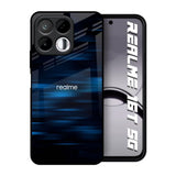 Blue Rough Abstract Realme 16T 5G Glass Back Cover Online