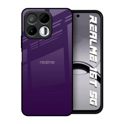 Dark Purple Realme 16T 5G Glass Back Cover Online