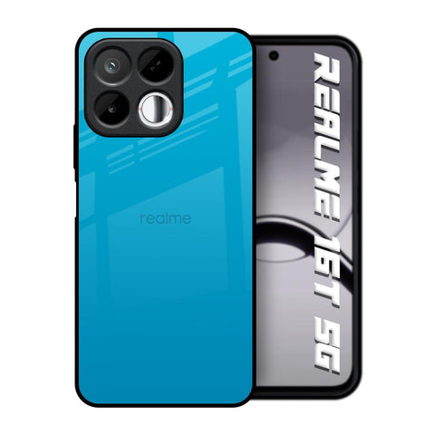 Blue Aqua Realme 16T 5G Glass Back Cover Online