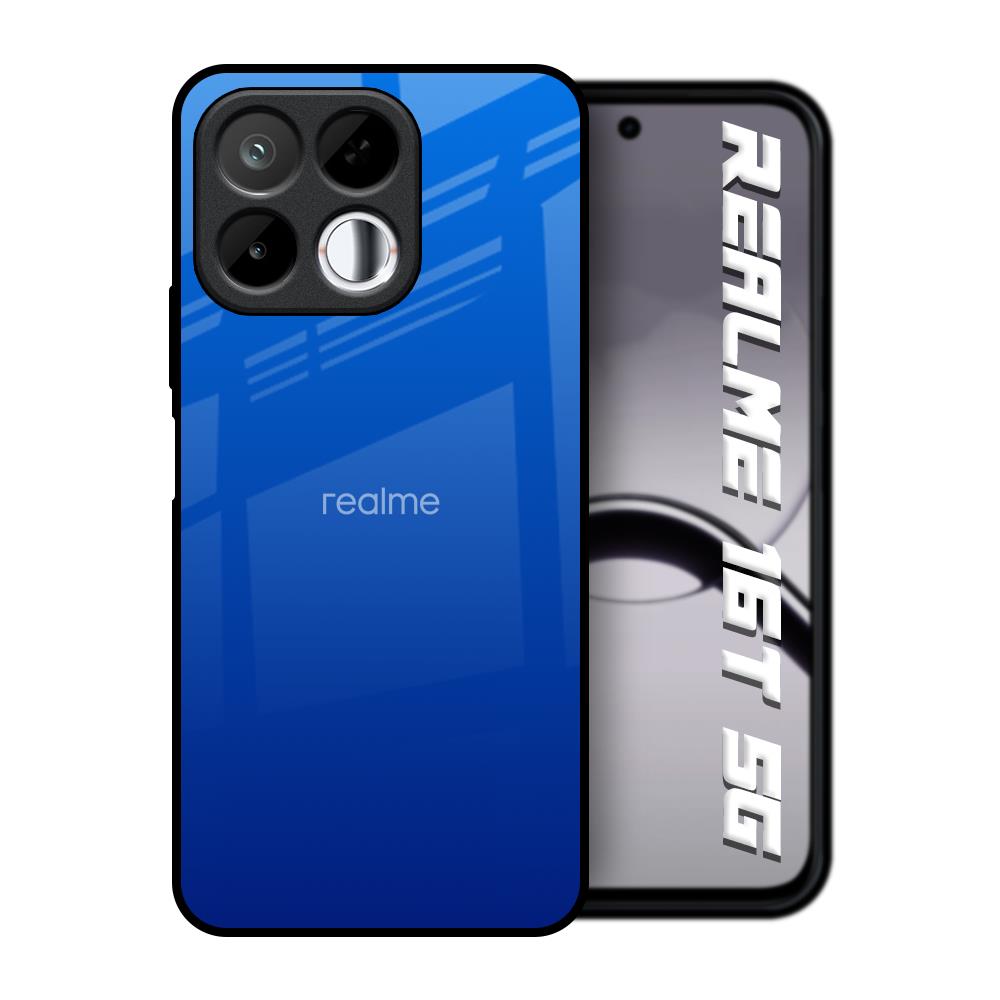 Egyptian Blue Realme 16T 5G Glass Back Cover Online