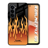 Fire Flame Realme P4x 5G Glass Back Cover Online