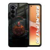 Lord Hanuman Animated Realme P4x 5G Glass Back Cover Online