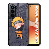 Orange Chubby Realme P4x 5G Glass Back Cover Online