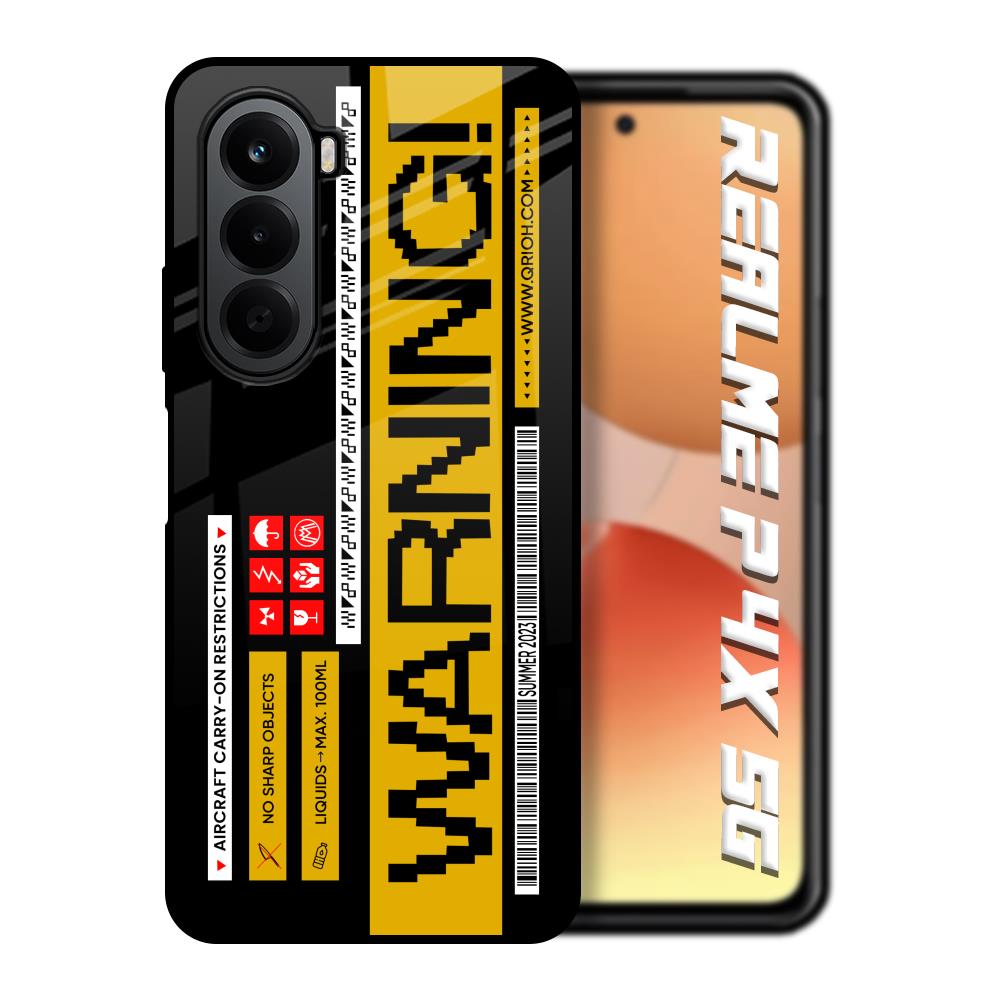 Aircraft Warning Realme P4x 5G Glass Back Cover Online