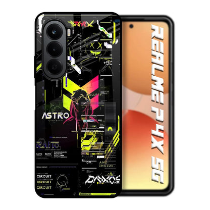 Astro Glitch Realme P4x 5G Glass Back Cover Online
