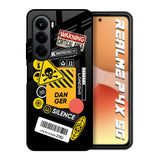 Danger Signs Realme P4x 5G Glass Back Cover Online