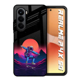 Retro Astronaut Realme P4x 5G Glass Back Cover Online