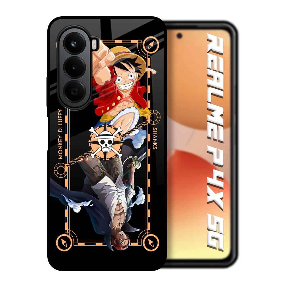 Shanks & Luffy Realme P4x 5G Glass Back Cover Online