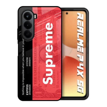 Supreme Ticket Realme P4x 5G Glass Back Cover Online