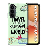Travel Stamps Realme P4x 5G Glass Back Cover Online