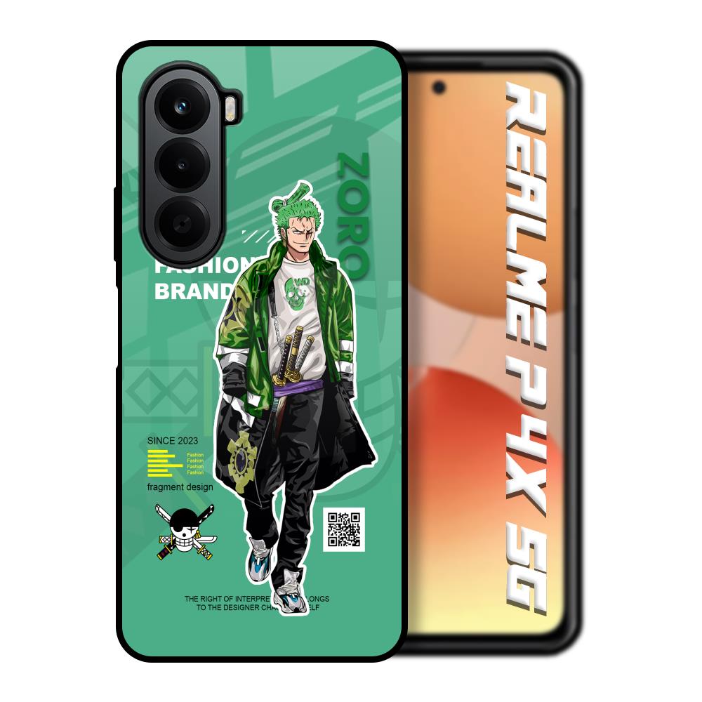 Zoro Bape Realme P4x 5G Glass Back Cover Online