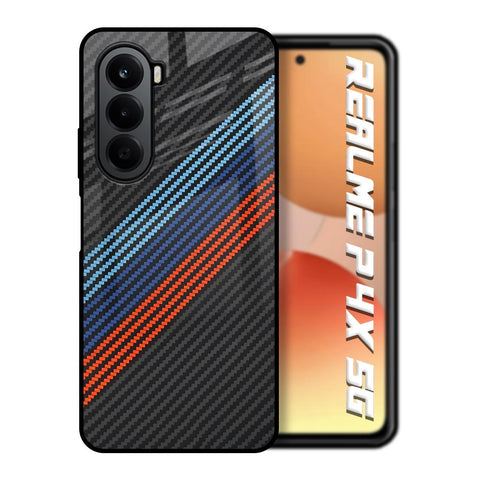 Carbon Inspired Realme P4x 5G Glass Back Cover Online