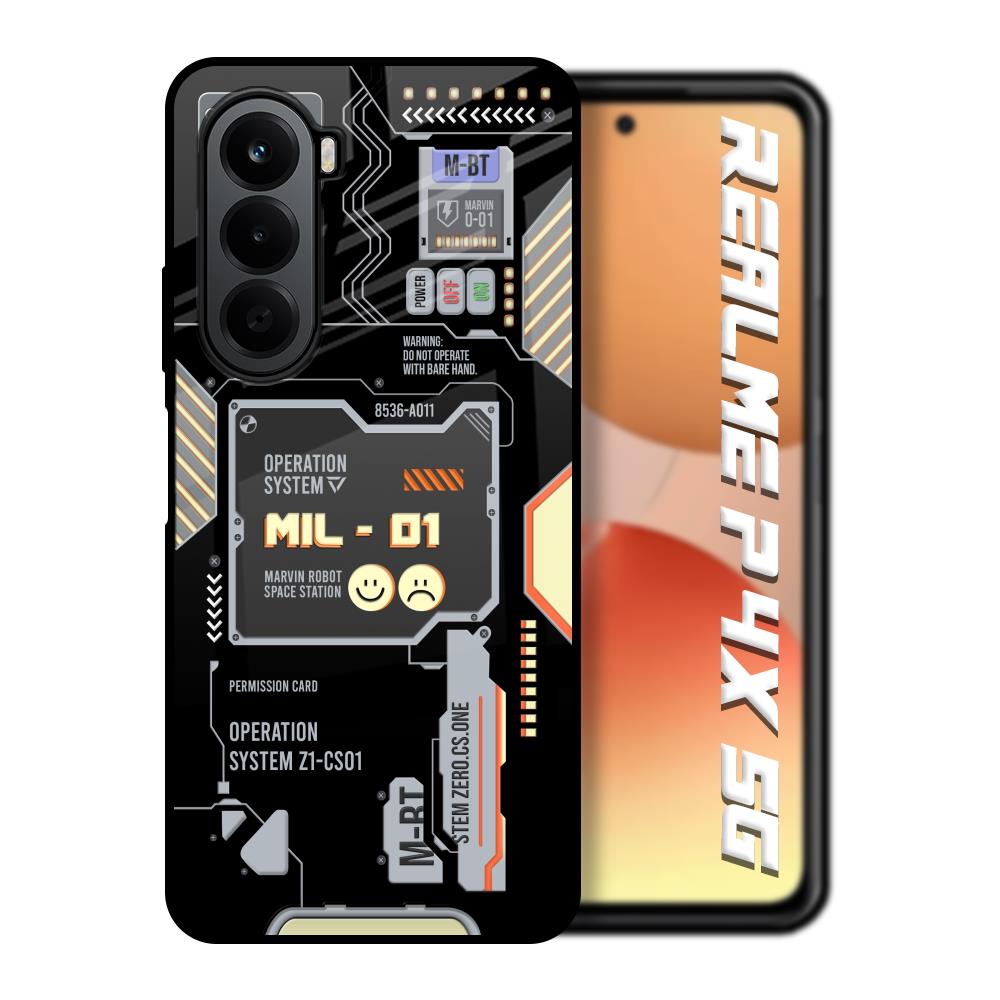 Exposed Parts Realme P4x 5G Glass Back Cover Online