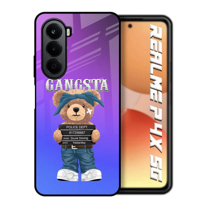 Gangsta Bear Realme P4x 5G Glass Back Cover Online