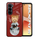 Astronaut Bear Realme P4x 5G Glass Back Cover Online