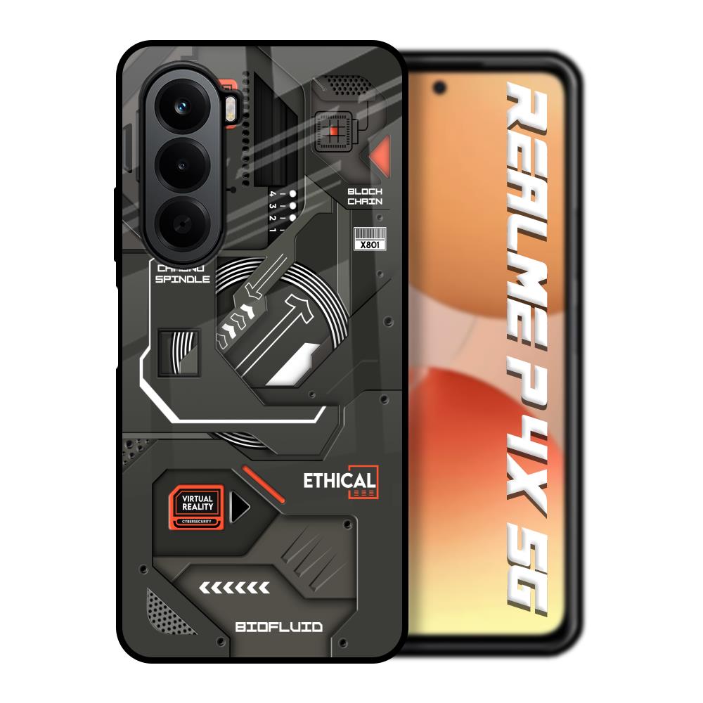 Tech Aesthetics Realme P4x 5G Glass Back Cover Online