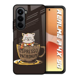 Tea With Kitty Realme P4x 5G Glass Back Cover Online