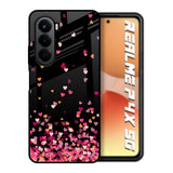 Heart Rain Fall Realme P4x 5G Glass Back Cover Online