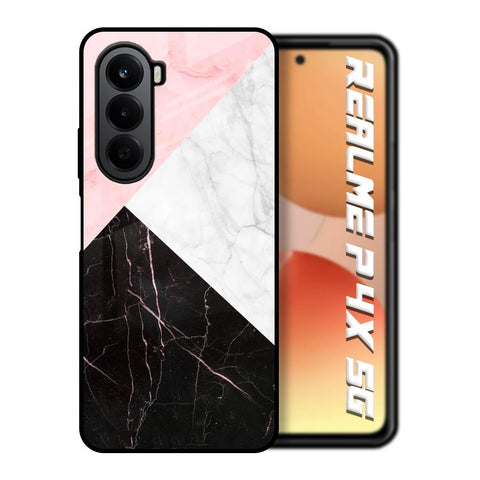 Marble Collage Art Realme P4x 5G Glass Back Cover Online