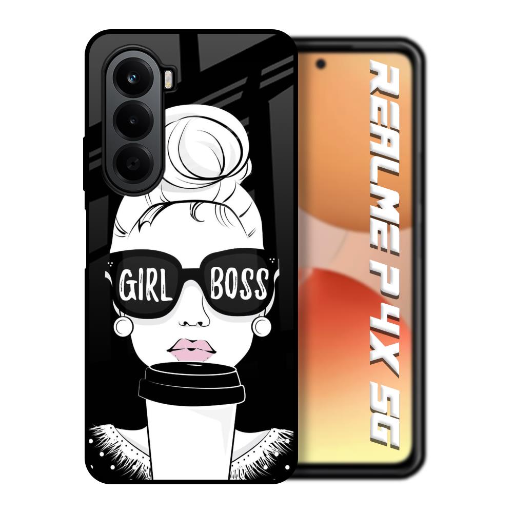 Girl Boss Realme P4x 5G Glass Back Cover Online