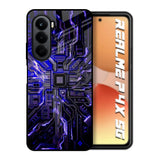 Techno Color Pattern Realme P4x 5G Glass Back Cover Online