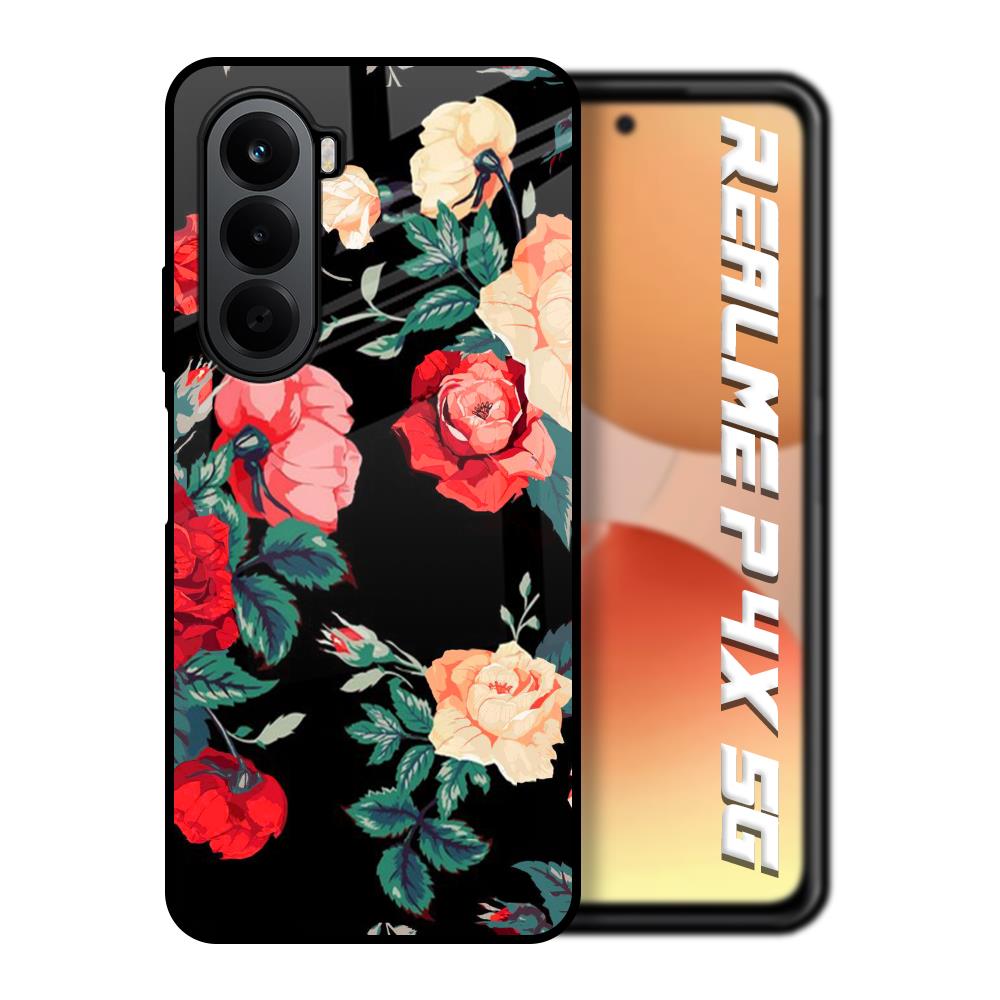Floral Bunch Realme P4x 5G Glass Back Cover Online