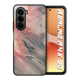 Pink And Grey Marble Realme P4x 5G Glass Back Cover Online