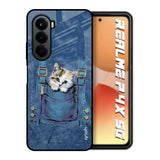 Kitty In Pocket Realme P4x 5G Glass Back Cover Online
