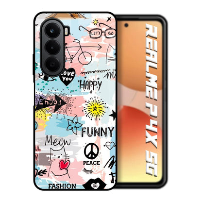Just For You Realme P4x 5G Glass Back Cover Online