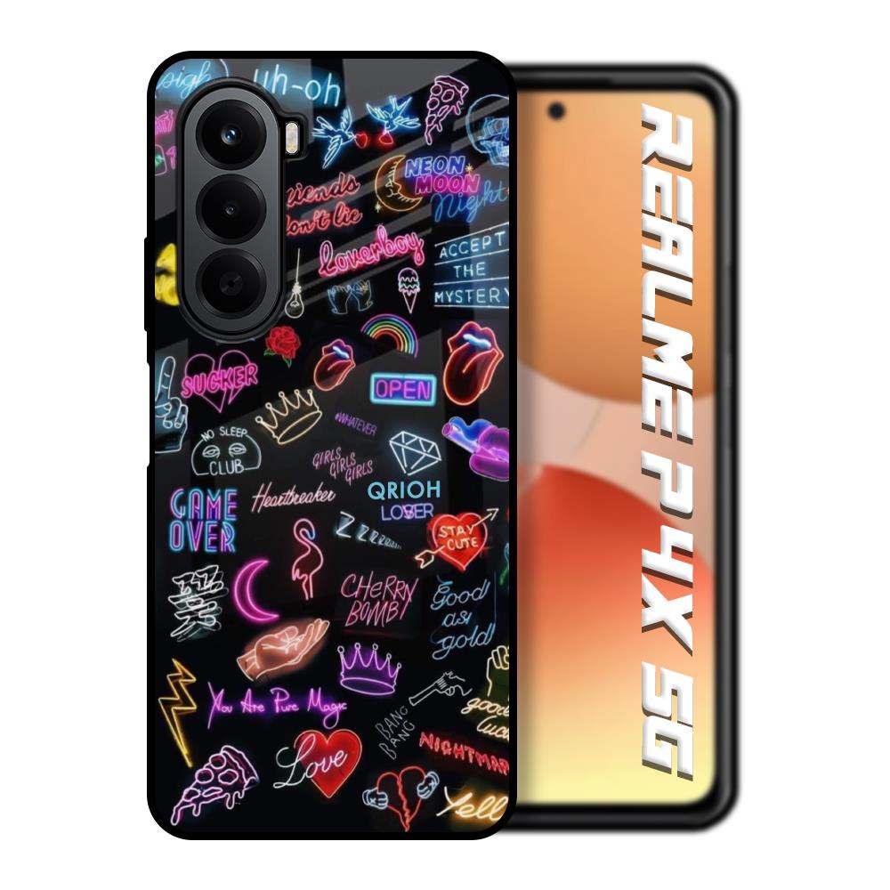 Accept The Mystery Realme P4x 5G Glass Back Cover Online