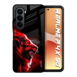 Red Angry Lion Realme P4x 5G Glass Back Cover Online
