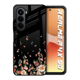 Floating Floral Print Realme P4x 5G Glass Back Cover Online