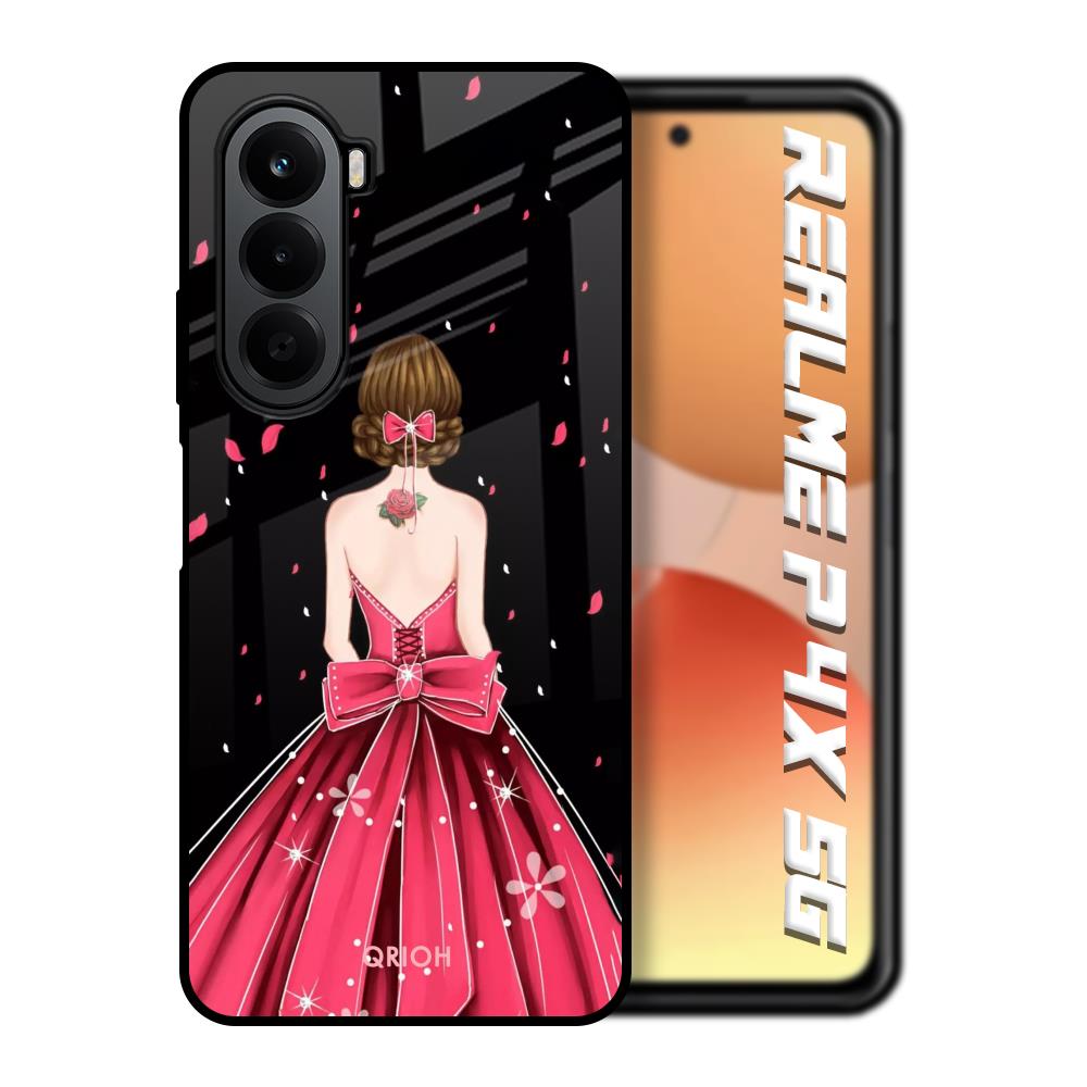 Fashion Princess Realme P4x 5G Glass Back Cover Online