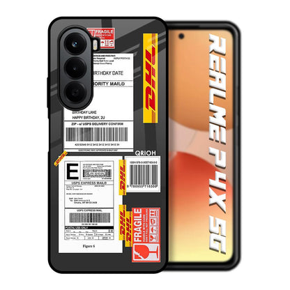 Cool Barcode Label Realme P4x 5G Glass Back Cover Online