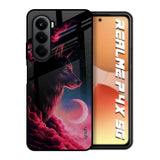 Moon Wolf Realme P4x 5G Glass Back Cover Online