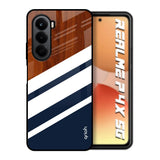 Bold Stripes Realme P4x 5G Glass Back Cover Online