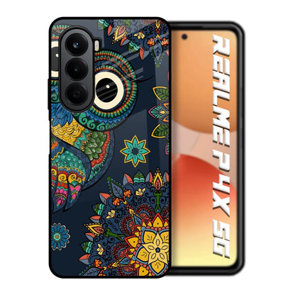 Owl Art Realme P4x 5G Glass Back Cover Online